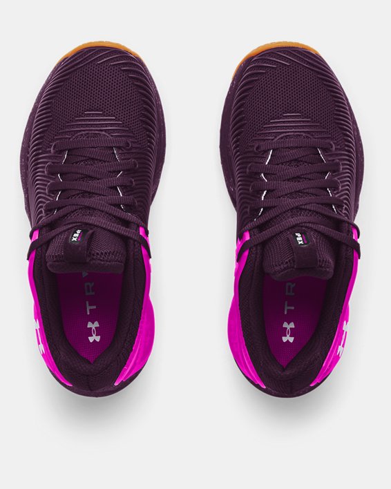Women's UA HOVR™ Apex 2 Gloss Training Shoes, Purple, pdpMainDesktop image number 1
